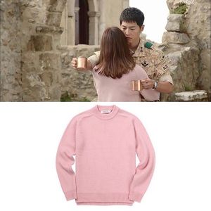 Andersson Bell Saddle Raglan Sweater blush pink L